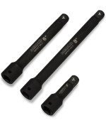 Neiko 00237A 12Inchdrive Impact Extensionbar Set Made With Crv Steel 3Inch 6Inch And 8Inch Sizes 3Piece Set