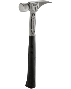 Stiletto Tbm14Rms Tibone Mini14 Ounce Replaceable Milled Face Hammer With A Straight 16 Titanium Handle