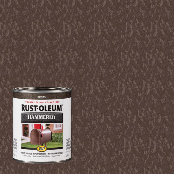 Rustoleum 239073 Stops Rust Hammered Finish Paint Quart Brown 32 Fl Oz Pack Of 1