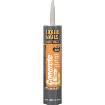 Liquid Nails Tough Repair 103 Oz Gray Interior And Exterior Concrete And Mortar Repair Adhesive