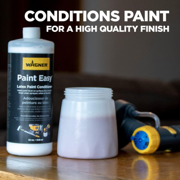 Wagner Spraytech 0154840 Paint Easy Paint Conditioner Latex Paint Thinner For Smooth Consistent Finish 32 Oz Bottle White