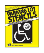 Hyko Products Pls10 Handicap Parking Lot Stencil 325 X 25 White