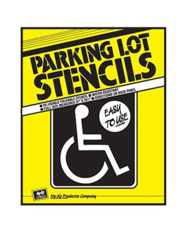 Hyko Products Pls10 Handicap Parking Lot Stencil 325 X 25 White