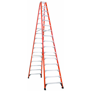 Louisville Ladder Fm1416Hd Twin Front Stepladder 16 Feet