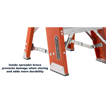 Louisville Ladder Fy8002 2Foot Step Stool Industrial 2 Feet Orange