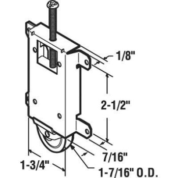 Crl 138 Flat Nylon Mirror Wardrobe Door Roller For Contractors Mirror