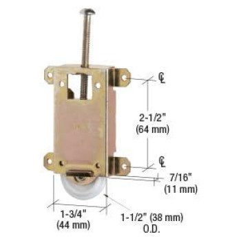 Crl 138 Flat Nylon Mirror Wardrobe Door Roller For Contractors Mirror