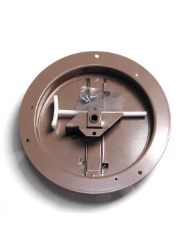 Accord Abcdbrd08 Ceiling Damper With Round Butterfly Design 8Inch Brown