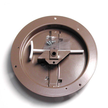 Accord Abcdbrd08 Ceiling Damper With Round Butterfly Design 8Inch Brown