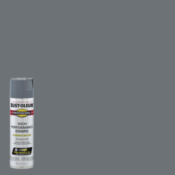 Rustoleum 7587838 Professional High Performance Enamel Spray Paint 15 Oz Gloss Dark Machine Gray