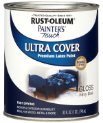 Rustoleum Brush On Paint 1922502 Painters Touch Latex 1Quart Acrylic Pack Of 1 Gloss Navy Blue 32 Fl Oz