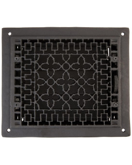 Minuteman International Cast Iron Floor Vnet Grille Register Black