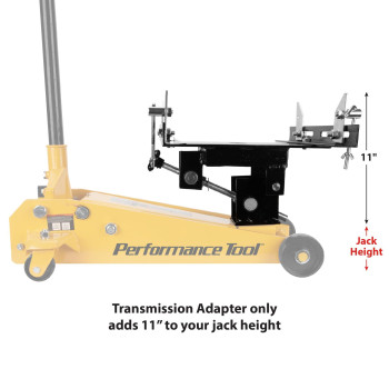 Performance Tool W41044 Transmission Jack Adapter For Passenger Car And Light Duty Truck Transmissions 12 Ton