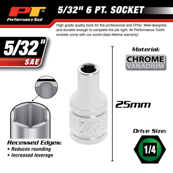 Performance Tool W36005 14Inch Drive 532Inch 6Pt Socket