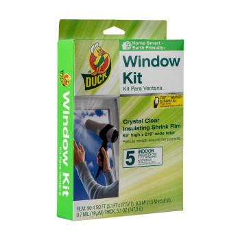 Duck Brand Indoor 5Window Shrink Film Insulator Kit 62Inch X 210Inch 286217