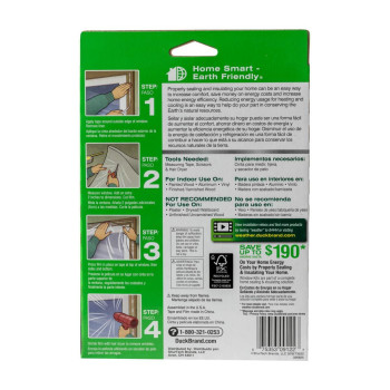 Duck Brand Indoor 5Window Shrink Film Insulator Kit 62Inch X 210Inch 286217