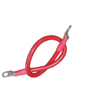 Ancor 189137 Marine Grade Electrical Premium Tinned Boat Battery Cable Assemblies 4Gauge Size 38 Stud Red 48Inchespack