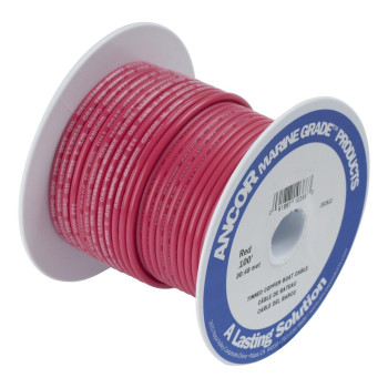 Ancor 113505 Tinned Copper Battery Cable 4 Awg 19Mm2 Red 50Ft