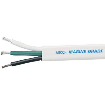 Ancor 131302 Triplex Cable 123 Awg 3 X 3Mm2 Flat 25Ft Blackgreenwhite