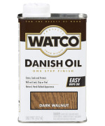 Watco 242221 Danish Oil Wood Finish Low Voc Pint Dark Walnut