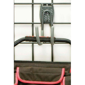 Organized Living 7115561350 Activity Organizer Big Work Hook 75 Lb Capacity Granite Gray