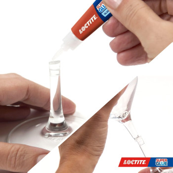 Loctite Glass Glue 2 Gram Tube 1 Pack Clear Superglue For Glass Plastic Wood Metal Crafts Repair Instant Glue Adhesi