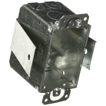 Hubbell-Raco 526 Old Work Saddle 2-1/2-Inch Deep Switch Electrical Box, Welded with Plaster Ears, (4) MC/BX/Flex Cable Clamps, 3-Inch x 2-Inch, 4.22