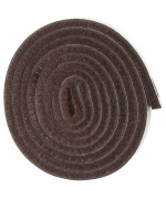 Selfstick Heavy Duty Felt Strip Roll For Hard Surfaces 12 X 60 Walnut Brown