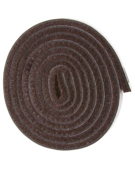 Selfstick Heavy Duty Felt Strip Roll For Hard Surfaces 12 X 60 Walnut Brown