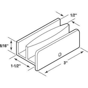 112 Sliding Shower Door Bottom Guide