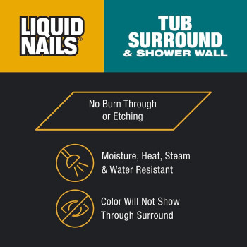 Liquid Nails Ln715 Liquid Nails Ln715 Tub Surround And Shower Adhesive Low Voc 10Ounce