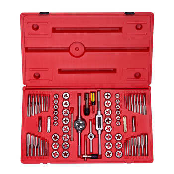 Neiko 00908A Sae And Metric Tap And Die Set Alloy Steel Taps And Dies With Hexagon Ttype Wrench Quality Threading Tools 76P