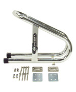 Pit Posse 11018 Motorcycle Universal Removable Wheel Chock Chrome Color 5 Year Warranty 3 12 Wide Motorcycle Accessor