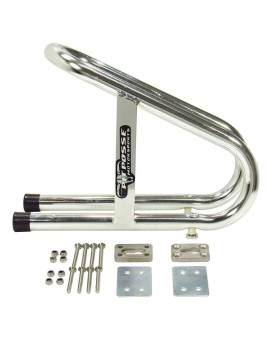 Pit Posse 11018 Motorcycle Universal Removable Wheel Chock Chrome Color 5 Year Warranty 3 12 Wide Motorcycle Accessor