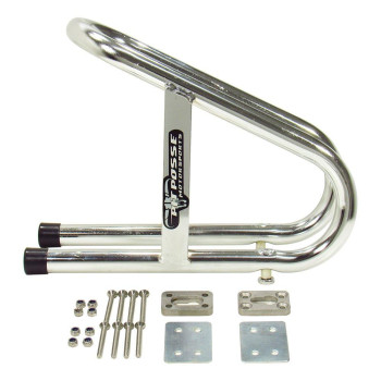 Pit Posse 11018 Motorcycle Universal Removable Wheel Chock Chrome Color 5 Year Warranty 3 12 Wide Motorcycle Accessor