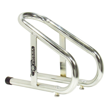 Pit Posse 11018 Motorcycle Universal Removable Wheel Chock Chrome Color 5 Year Warranty 3 12 Wide Motorcycle Accessor