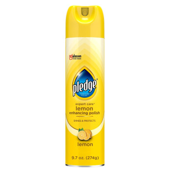 Pledge Expert Care Wood Polish Spray Shines And Protects Removes Fingerprints Lemon 97 Oz Pack Of 1