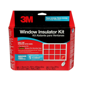 3M Indoor Window Insulation Insulator Kit For 1 Window 68 X 195 Ft Keeps Cold Air Out And Warm Air In Includes Heat Shr