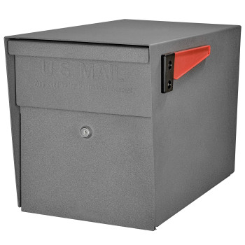 Mail Boss 7105 Curbside Locking Security Mailbox Granite 21 In D X 11125 In W X 1375 In H