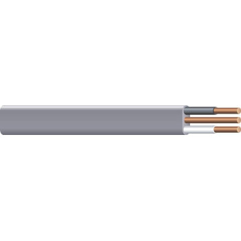 Woods Southwire 13054221 25Ft 142 Awg Solid Ufb Type Underground Feeder And Branch Circuit Cable With Ground Wire Gray