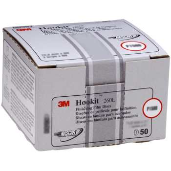 3M Hookit Finishing Film Abrasive Disc 260L 00952 5 In P1200 100 Discs Per Carton