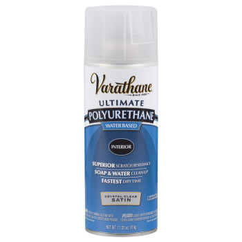 Rustoleum 200281 Varathane Crystal Clear Spar Urethane Spray Satin Finish Multicolor 11 Fl Oz