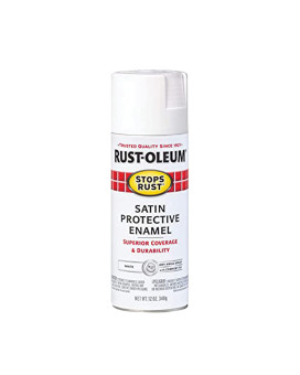 Rustoleum 7791830 Stops Rust Spray Paint 12 Oz Satin White