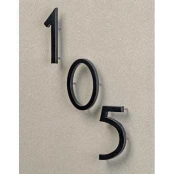 Hyko Products Fm60 Floating House Number 0 Zero 6 High Black 1 Piece