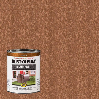 Rustoleum 239074 Stops Rust Hammered Finish Paint Quart Copper 32 Fl Oz Pack Of 1