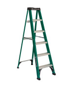 Louisville Ladder Fs4006 Fiberglass Standard Step Ladder 6 Feet Green