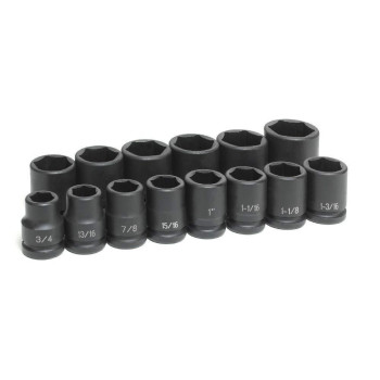 Grey Pneumatic 8038 34 Drive 14Piece Standard Socket Set