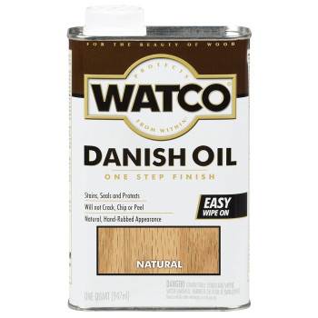 Watco A65741 Danish Oil Wood Finish Quart Natural