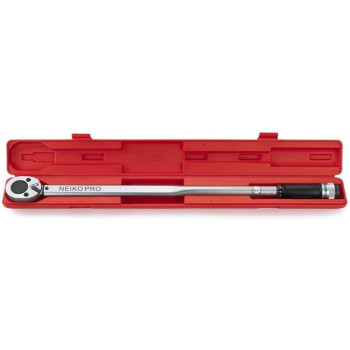 Neiko Pro 03711B 34 Torque Wrench 34 Drive Sae 50300 Ftlb 34 Length Adjustable Click Torque Wrench Chrome Vana