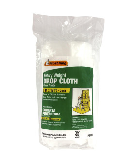 Frost King Clear Polyethylene Drop Cloths In Rolls 9X12X2 Mil